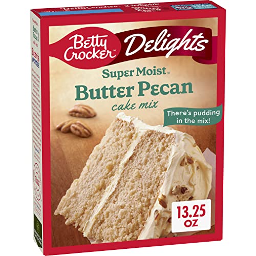 Delights Super Moist Butter Pecan Cake Mix, 13.25 oz.
