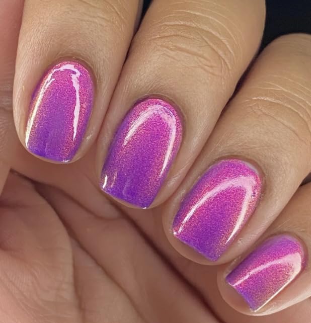 polish Me Silly Purple Haze - Purple Hot Pink Shimmer Multi-Color Shifting Nail Polish 15 mL