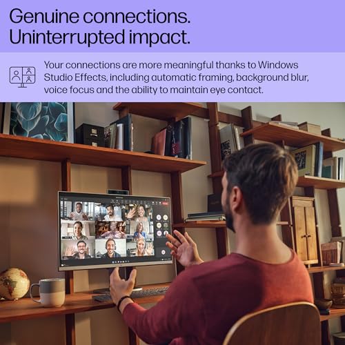 Image of HP OmniStudio X 27 inch All-in-One Desktop PC, FHD Touchscreen, Intel Core Ultra 7 155H, 16 GB RAM, 1 TB SSD, Intel Arc Graphics, Windows 11 Home, 27- cs0010