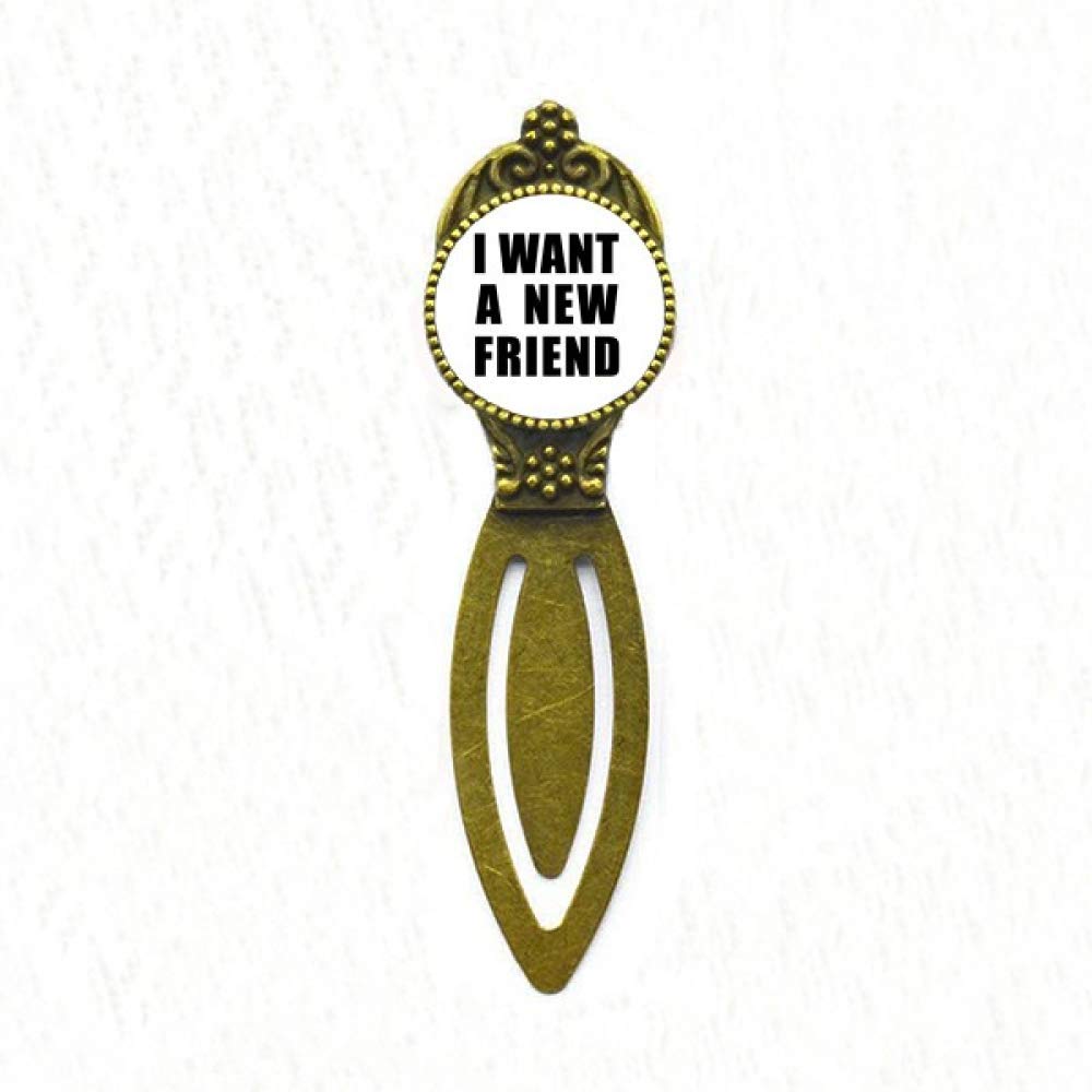 Marque-page rétro I Want A New Friend, le compagnon de vos romans