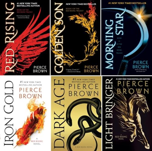 Image of Red Rising Series 6 Books Set - Red Rising, Golden Son, Morning Star, Iron Gold, Dark Age, Light Bringer