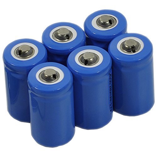 BTBAI 6X 14250 Battery+Charger K135 K-135 K120 K-120 Universal Dual Top Button 280mah li-ion Rechargeable 3.7V