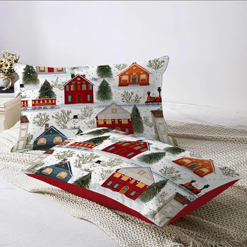 Housse de couette fermeture éclair 220x240cm anti-glisse de Noël - 7