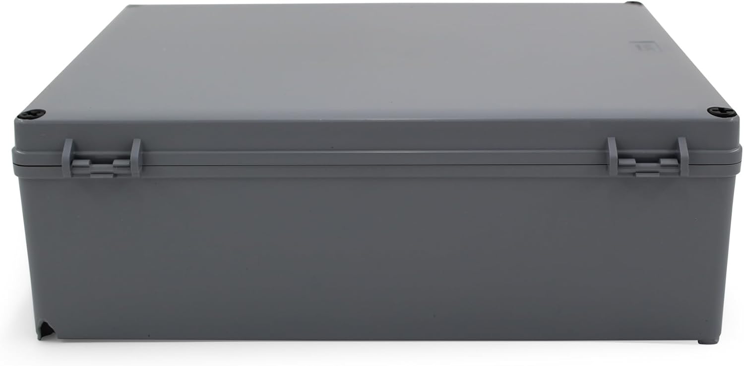 Co. Weather & Dust Proof PS Plastic Junction Conduit Box (1, 12" x 8" x 4")