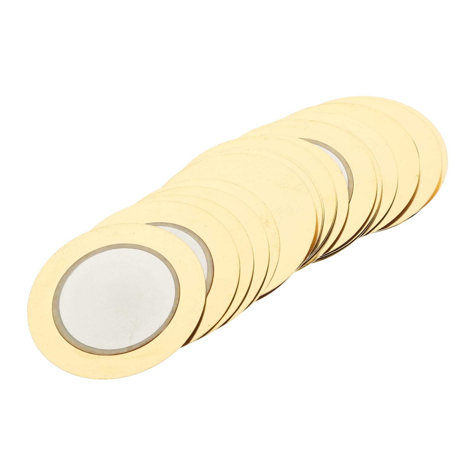 SOLUSTRE Ceramic Chips 20pcs Disc Diaphragm Elements Buzzer Replacement Accessory for Guitars