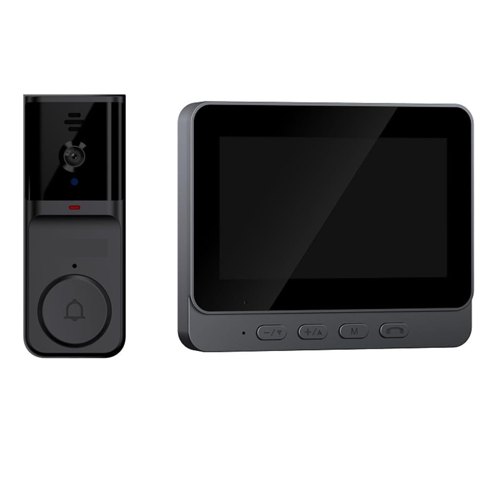 Mothdust Sonnette WiFi Intelligente Ecran 4.3 Pouces IPS Camara sans Fil