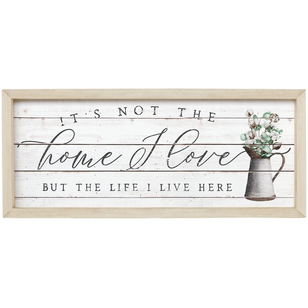 Simply Said Targa In Legno Rustico 'Home Is Where Love Resides' – 25,4x61 Cm – Decorazione Parete Fatta A Mano – USA - 4