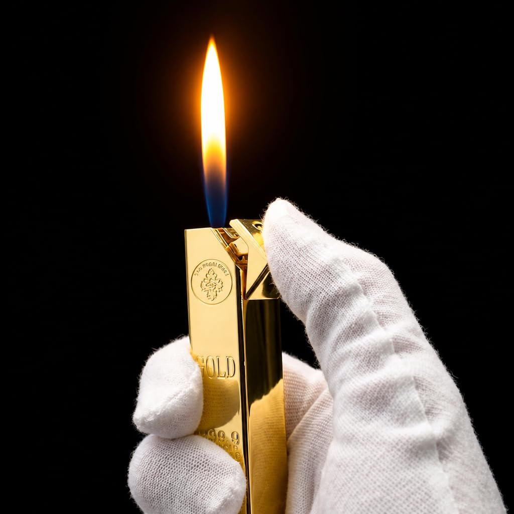 Juego de 2 encendedores ajustables a prueba de viento, con llama de chorro, linterna recargable con butano, velas para barbacoa, camping (sin combustible de butano)