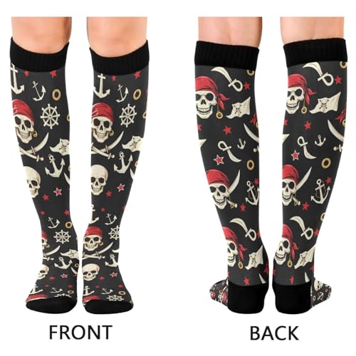 Image of Pigsaly Ceramic Mugs Coffee Cups Womens Knee High Socks Love Compression Socks Athletic Tube Sock Outdoor Sport Socks
