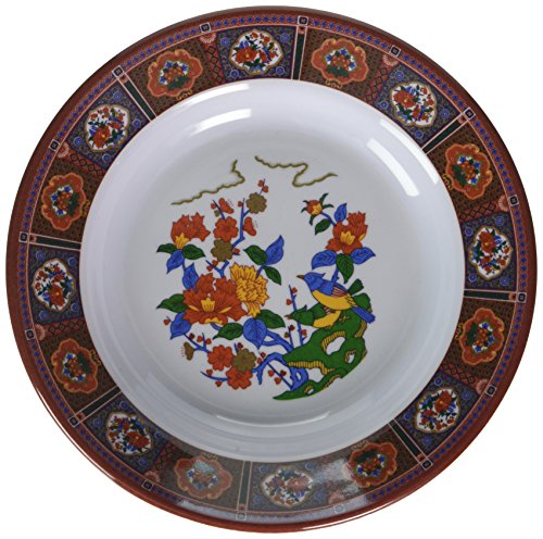 Thunder Group Lotus Collection 12-Pack 11-Ounce Soup Plate, 7-Inch, Melamine, White