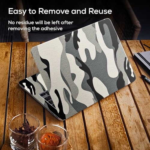 Image of Galaxsia Camouflage /Army D11 Full Body Vinyl Laptop Skin /Sticker /Cover Upto 15.6 Inches Laptops Laminated-Removable-HD Quality Compatible for Hp-Dell-Sony-Lenovo-Asus etc.(15x10 Inches)