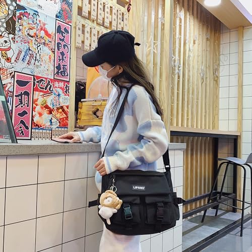 Cute Shoulder Messenger Bag, Casual Style,Fashion Crossbody Polyester Bag,Classic Simple for Daily outings,Men & Women4
