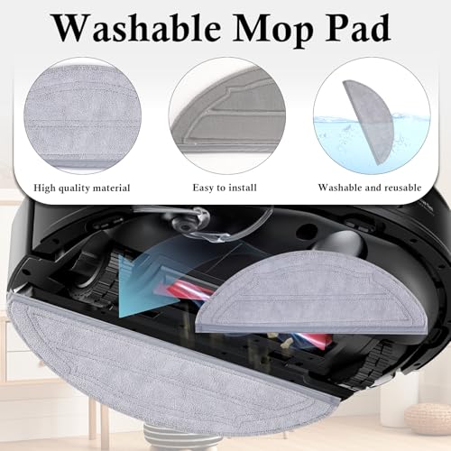 Feilifan 21 PCS Zubehör Kit für roborock Q10 S5+/ Q10 S5 Staubsaugerroboter, Ersatzteile Hauptbürste, Seitenbürste, Filter, Mop Tücher, Staubsaugerbeutel