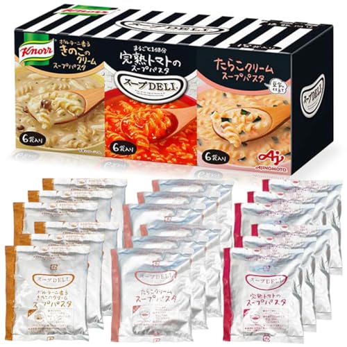 クノール スープDELI バラエティボックス 18袋入 トマト/きのこ/たらこ カップスープ スープ パスタ 食品 まとめ買い