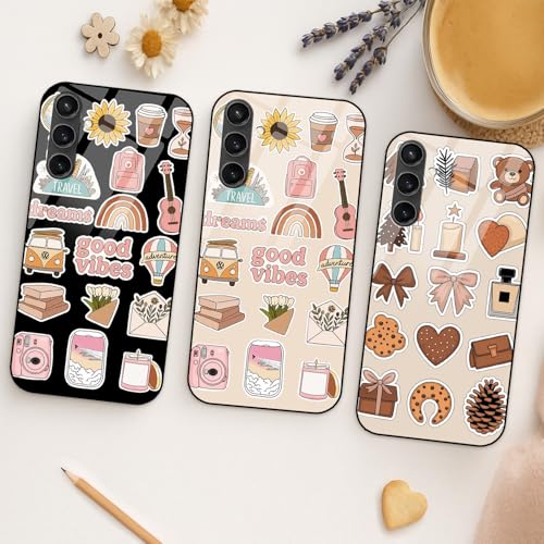 Image of COLORflow Back Cover Compatible with Samsung S23 FE 5G | Pastel Dreams Collection Customized | Shockproof TPU Bumper with Camera Protection Back Cover Compatible with Samsung Galaxy S23 FE 5G