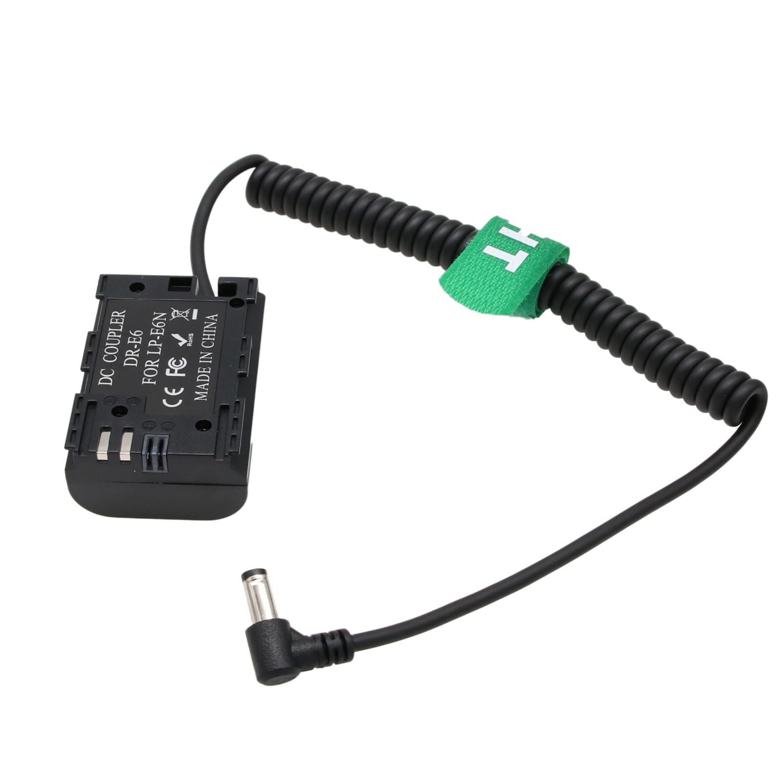 HangTon LP-E6N DC - Batteria fittizia per Canon EOS R5c R6 R7 5DS R, 5D Mark II III IV, 60D, 6D 7D Mark II, 80D DSLR Camera, Monitor Recorder