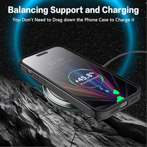 Coque antichoc iPhone 17 Pro avec anneau support réglable et protection chute