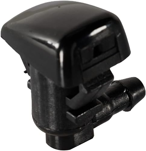 Miniatura 4 de Para Dodge Charger 2011, 2012, 2013, 2014, boquilla para limpiaparabrisas o lado del pasajero, una sola pieza, plástico, negro, repuesto para