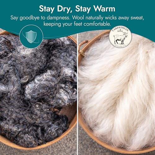 Image of Angora Wool Socks - Machine Washable Dry-Foot Fuzzy Warm Breathable Soft Unisex Indoor /Outdoor Socks for Women and Men
