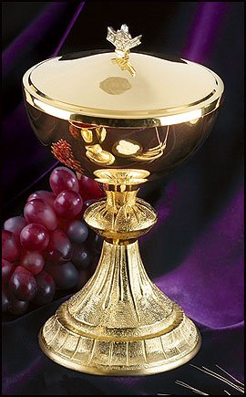 Christian Brands Ciborium with Loaves and Fish Cover