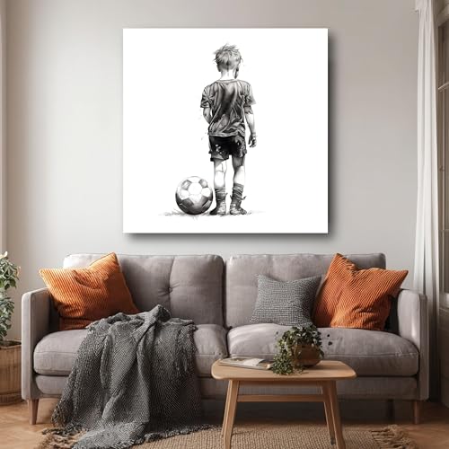 Tableau sur toile de football enfant pour créer une chambre d'ado sportive et esthétique - 2