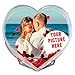 Gifty Lab Palla di Neve Love Personalizzata con la Tua Foto - Foto Bolla, Palla di Neve a Forma di Cuore con Cuoricini