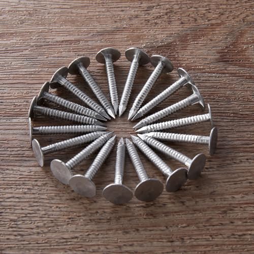 Tandefio CLO-TANDEFIO-0692 250 Pcs Aluminum Siding Nails Siding And Panel Nails Roofing Siding Nails Aluminum Metal Roofing Nails To Fasten Roofing Felt Wood Decking Insulation Board thumb #6