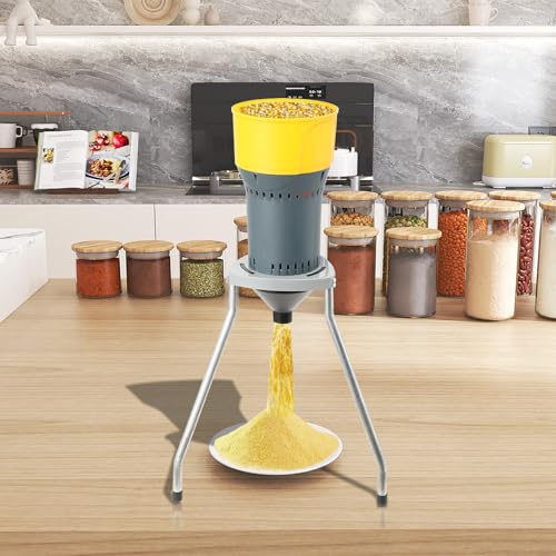 Image of Electric Corn Mill Grinder, 25L Dry Grain Mill Grinder with 5 Sieves