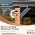 YOLENY 12'x14' Hardtop Gazebo, Galvanized Steel Top with Wood Grain Aluminum Frame, Permanent Metal Pavilion with Three-Layer Storage Shelves for Patio, Backyard, Deck and Lawns