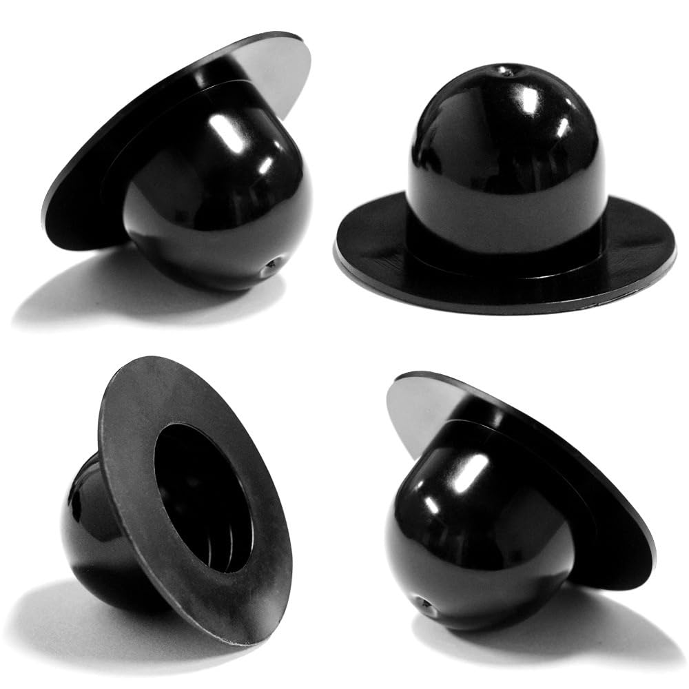 (4/Pack) Pool Wall Plug for fits Intex Bestway Coleman Summer Escape Ground Swimming Pools Filter Pump Strainer Hole Plug 28270 28271 28272 28273 26700 26702 and Other Related Pool Valve Plugs, Black