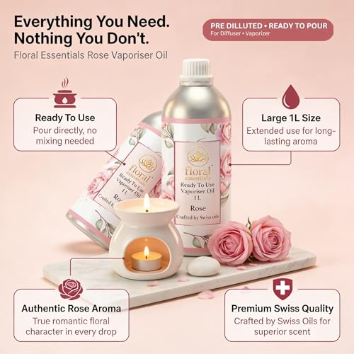 Image of Rose Vaporiser Oil 1L | Ready to Use Aroma Oil
