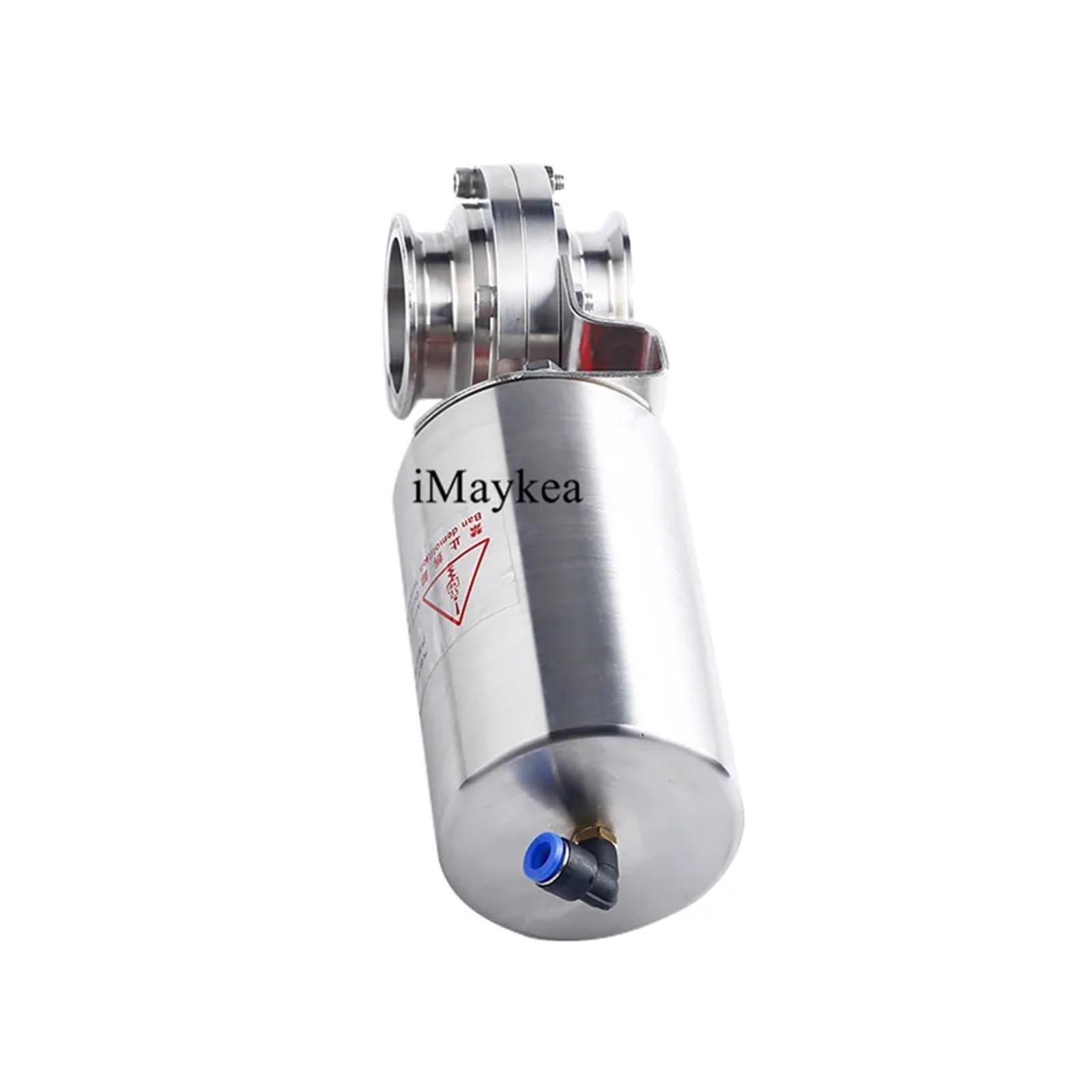 Zawór motylkowy 2" ic ze stali nierdzewnej 304, Tri Clamp, średnica zewnętrzna 64 mm, siłownik z pojedynczym efektem