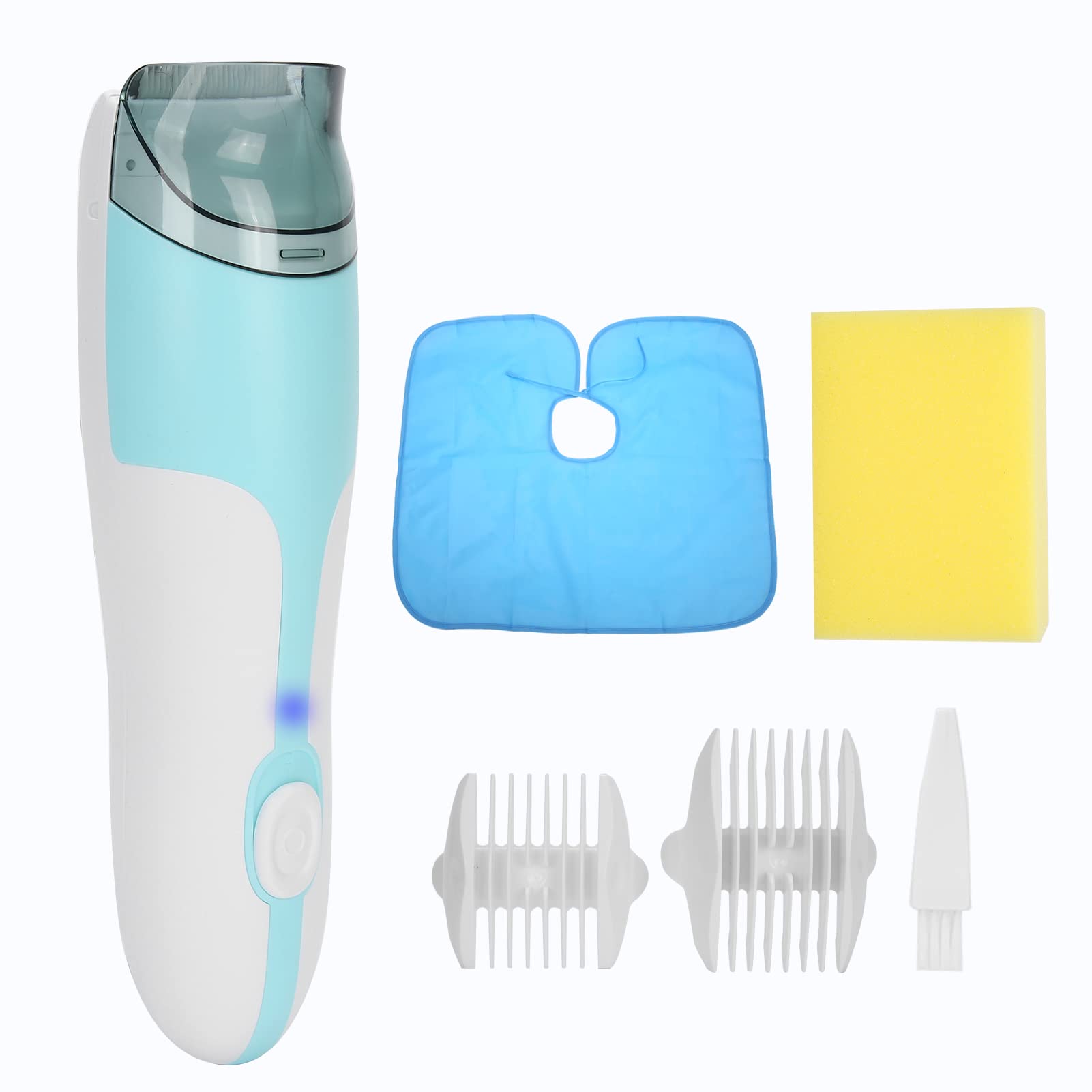 Naroote Pequeñas para Bebés, Corta Impermeable para el Cabello Portátil con Guía Peines para Bebés el Cabello Eléctrico para Uso Doméstico y Cortes de Pelo Fáciles