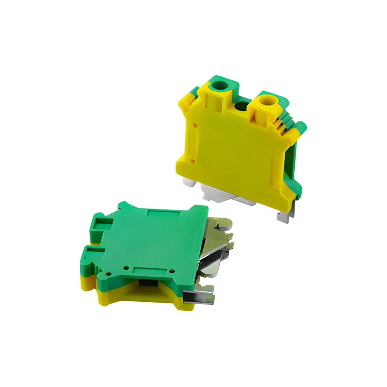 10 Pz USLKG-10N PE Morsettiera su guida Din Morsettiere a vite Morsettiere Terra Classe universale Connettore USLKG10N Filo conduttore