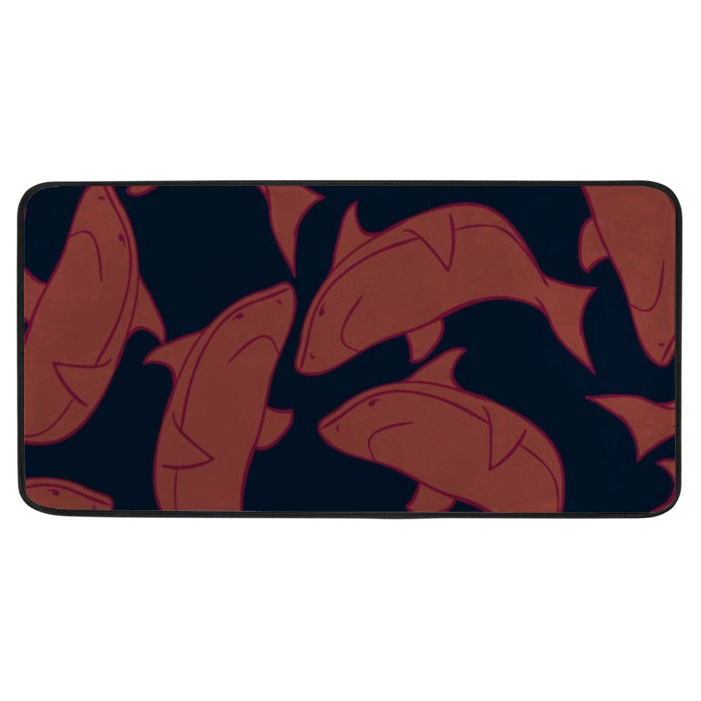 Tapis de cuisine antidérapant requin amortissant et sécurisé