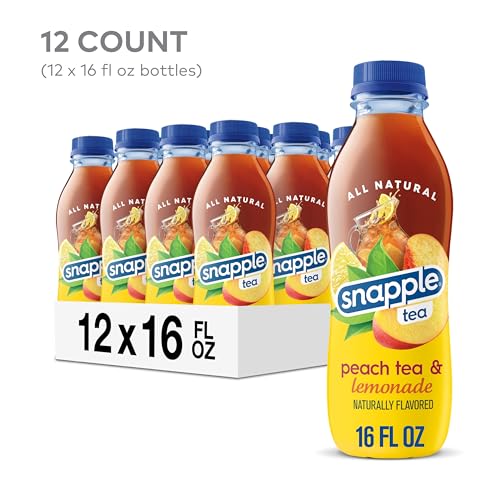 Snapple Peach Tea Lemonade, 16 fl oz, Pack of 12 - Thumbnail 3
