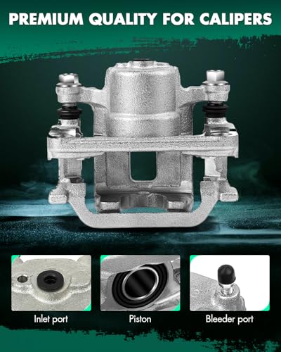Image of SCITOO Rear Left Brake Caliper With Bracket 19B2792 Compatible For Infiniti G35 2003-2005 For Nissan 350Z 2003-2005 For Nissan Murano 2003-2007 For Nissan Quest 2004-2009