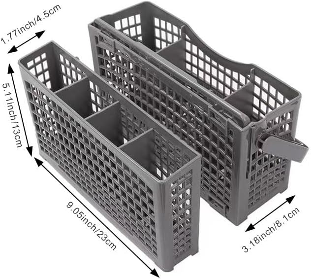 Miniatura 2 de Cesta de repuesto para cubiertos para lavavajillas, cesta para utensilios y cubiertos, compatible con Bosch, Maytag, Kenmore, Whirlpool, KitchenAid,