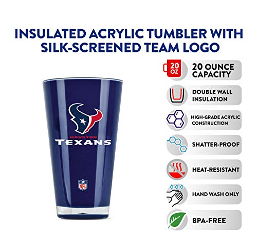 Nfl Houston Texans 20Oz Insulated Acrylic Tumbler #TOP1