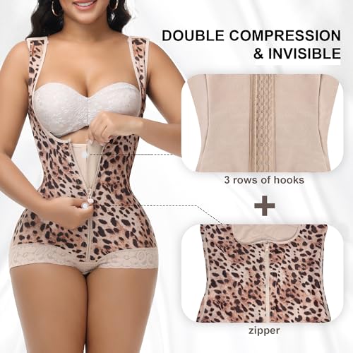 Image of M MYODRESS Fajas Colombianas Moldeadoras Shapewear Tummy Control Full Body Shaper Post Surgery Compression Garment Shaping