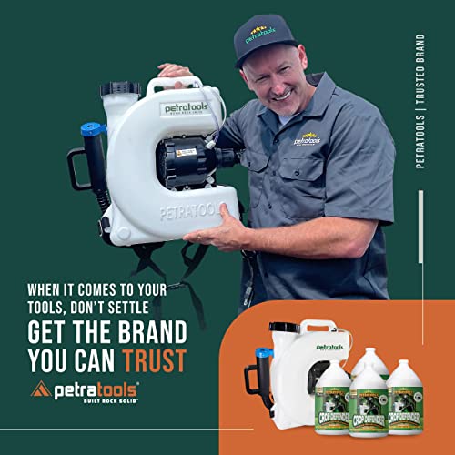 PetraTools Electric Fogger Machine, Mosquito Fogger Machine, Insect Fogger Backpack Sprayer - ULV Fogger with Extended Commercial Hose & Padded Straps (4 Gallon)