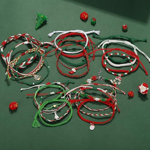 Image of Beach Summer Ankle Bracelet for Women Handmade Braided Adjustable String Anklets Waterproof Surfer Bracelet