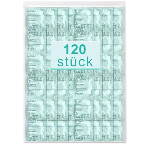 Kondome 120 Stück Packung, Condoms für männer, Condoms für 53 mm, Extra dünne Kondome für Long Time Sex, Natürlich, Aus Latex, für Ein Intensiveres Sexuelles Erlebnis