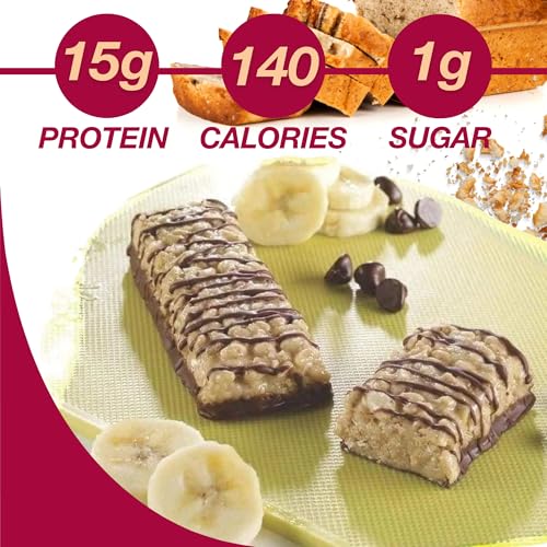 ProtiDIET Banana Bread Protein Bar - Low Sugar High Protein Snacks for Adults - Perfect On the Go Meal Replacement Bars for Active Individuals- 7 Bars Per Box - Image 4