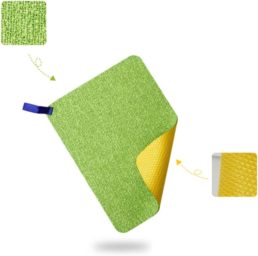 Household Dishcloth Fiber Absorbent Pots Rag Reusable Fast Drying Dish Cloth Countertop Towe