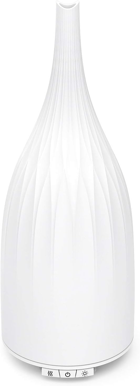 AromaAllure Aromatherapy Essential Oil Diffuser - La Mode | 120ml Aroma Diffuser with Plastic Dome, Different Misting Level and Rotating Color Lights