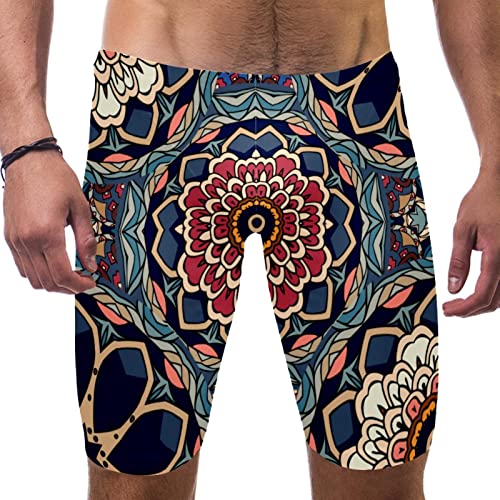 Traje de baño de natación tipo jammer largo para entrenamiento endurance y racing masculino