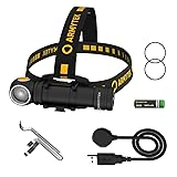 🥇Top Linternas Frontales para trekking y Montaña 24 Linterna frontal LED Nueva Armytek Wizard C2 Pro Max blanco frío 4000 lúmenes Recargable por USB + Batería 21700 Li-Ion 5000mAh