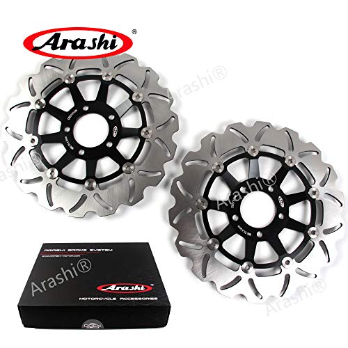 Arashi Front Brake Disc Rotors for Suzuki RF900R 1994-1997 / GSF1200 BANDIT 1996-2005 / GSX1200 INAZUMA 1999-2003 Motorcycle Replacement Accessories RF900 GSF GSX 1200 Black 1995 1998 2000 2001 Arashi Front Brake Disc Rotors for Suzuki RF900R 1994-1997 / GSF1200 BANDIT 1996-2005 / GSX1200 INAZUMA 1999-2003 Motorcycle Replacement Accessories RF900 GSF GSX 1200 Black 1995 1998 2000 2001