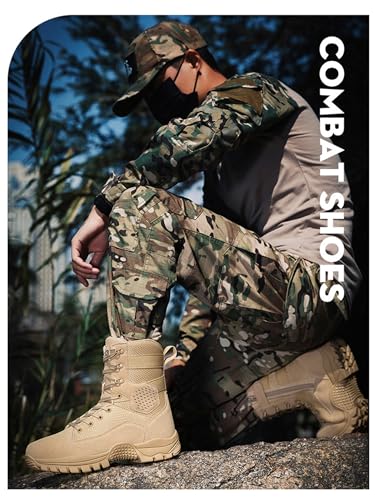 Kervaky Men's Tactical & Military Boots - Durable, Lightweight, Outdoor & Combat Boots3